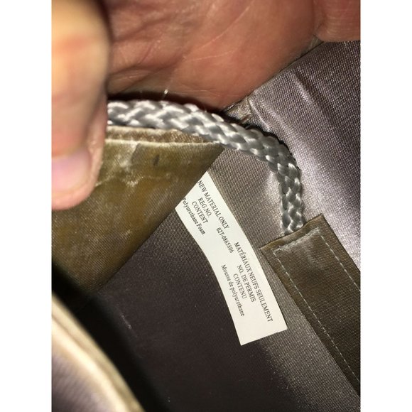 Simply Sophisticated Silver Satin with Bold Beautiful Bow Mini Formal Purse Hand - Picture 7 of 7